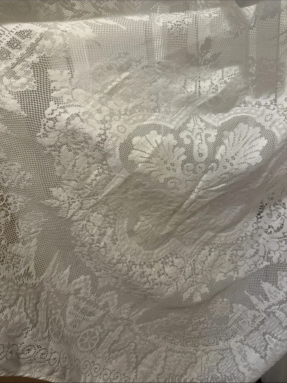 Vintage White Lace Victorian Style Hostess Apron Excellent Condition